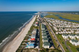 Ocean view overlook of Ocean Isle Beach Condos