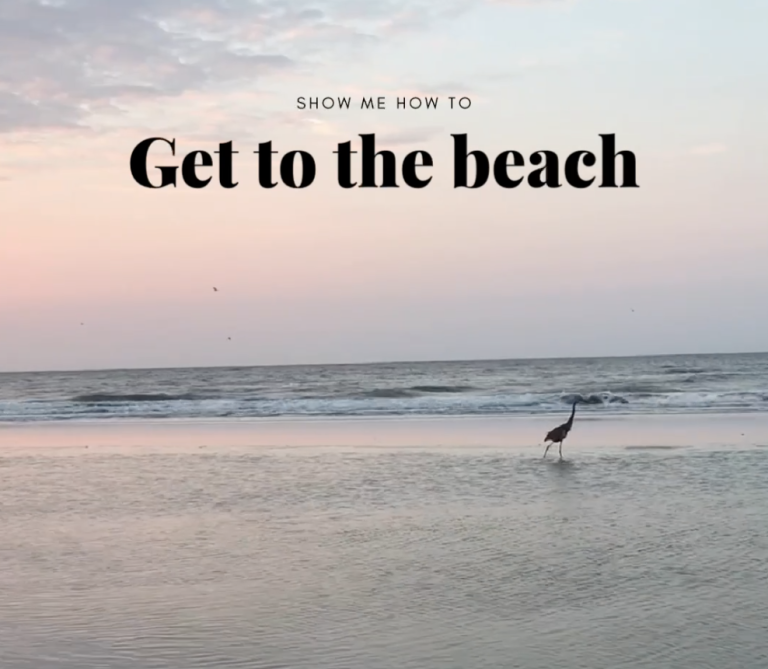 We can show you how to get to the beach.
