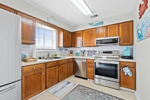 Kitchen in luxury 2 bedroom and 2 bath condo