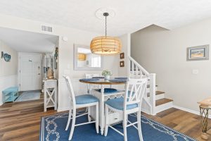 dining table in vacation condo at beach